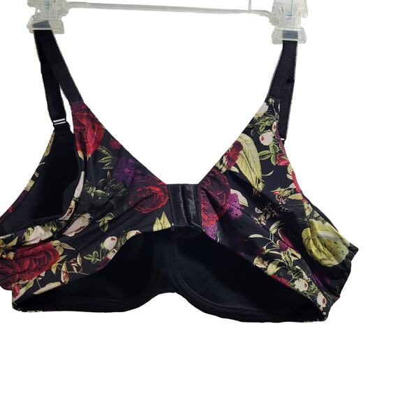 Torrid Black Floral Dream Wire - Free Bra Size 40C NWOT 6424-0808 - Picture 3 of 5